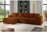 Ecksofa Designersofa Sofa Megan In Stoff Poso Rostbraun Ottomane Links