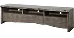 Massivmoebel24 - Tv-board Akazie 191x45x50 Grau Lackiert Pure Acacia 404