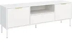 Selsey Vena - Tv-lowboard 2-t&uuml;rig Mit Schublade & Fach, Wei&szlig;, 160 Cm