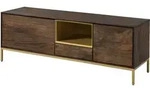 Massivmoebel24 - Tv-board Mango 160x45x55 Braun Ge&ouml;lt Chicago 101
