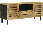 Stauraumschr&auml;nke Natur 105 X 33 X 46 Cm Massivholz Mango Vidaxl
