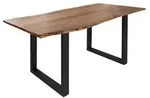 Baumtisch Akazie 200x100x76 Natur Beine Anthrazit Matt Freeform 3