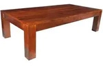 Massivmoebel24 - Couchtisch Akazie 120x75x40 Nougat Lackiert Oxford 448