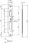 Assa Abloy - Schlie&szlig;blech Ea 327 F&uuml;r Elektro-mehrfachverriegelungsschl&ouml;sser,