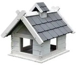 Melko - Vogelfutterhaus Xxl Wei&szlig; Vogelhaus Vogelvilla Vogelh&auml;uschen...