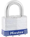 Master Lock 5eurd Vorh&auml;ngeschloss Aus Laminiertem Stahl Mit Schl&uuml;ssel, Grau,...