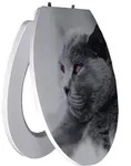 Primaster - Wc-sitz Mit Absenkautomatik Katze 3d Wei&szlig; Wc-sitz
