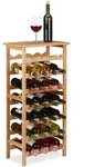 Relaxdays Weinregal Bambus, Getr&auml;nkeregal F&uuml;r 28 Flaschen, Hbt: 94 X 47 X 29 Cm,