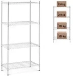 Royal Catering - Metallregal 1.000 Kg Standregal 90 X 45 X 180 Cm Steckregal