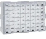 Multi-schubladen-organizer Mit 64 Schubladen 52x16x37,5 Cm Vidaxl