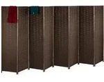 Relaxdays - Paravent Raumteiler, Hxb: 170x320 Cm, Faltbarer Raumtrenner, 8-teiliger