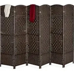 Relaxdays Paravent Raumteiler, Hxb: 170x240 Cm, Faltbarer Raumtrenner, 6-teiliger