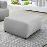 Polsterhocker Designerhocker Hocker Anike In Stoff Now Or Never Grau