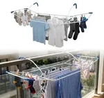 Relaxdays W&auml;schest&auml;nder Heizung, 15 M Trockenl&auml;nge, Zum Einh&auml;ngen, Balkon &