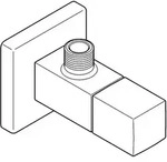 Grohe Eckventil Eurocube 22012, Wandanschluss 1/2'', Abgang 3/8'', Markierung