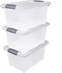 Kunststoff Stapelbox Mit Deckel 30 X 20 Cm - 3er Set / Jeweils 7 Liter -