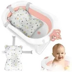 Faltbare Babybadewanne F&uuml;r Kinder Und Babys Mit Einsatz Ricokids Rk-286, Wei&szlig; Und