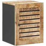 H&auml;ngeschrank Mit Speicher Braun Und Schwarz 38 X 33,5 X 48 Cm Vidaxl