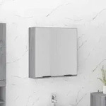 Bad-spiegelschrank Grau Sonoma 64x20x67 Cm - Vidaxl