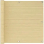 Balkon-sichtschutz Beige 90x300 Cm Hdpe Vidaxl