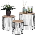 Spetebo - Metall Pflanzenst&auml;nder Im 3er Set - 29 / 24 / 19 Cm - Kleine Deko
