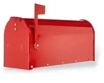 Briefkasten Serie America Rot L17xt48xh22 Cm