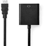 Nedis - Vga Adapter Hdmi Stecker Vga Buchse 15p 35 Mm Buchse Vernickelt Gerade Pvc
