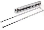 Kesseb&ouml;hmer Teleskop-handtuchauszug Chrom Poliert - 1 St&uuml;ck 2-armig L&auml;nge 325 Mm