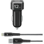 Cellularline Tetra Force 12w Lightning Inkl. Kabel F&uuml;r Apple Lightning Schwarz