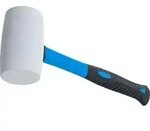 Gummihammer Fiberglasstiel Wei&szlig;er Kopf &Oslash; 64 Mm 750 G