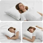 Vidaxl Shread Sleeping Pillow White 70 X 50 X 18 Cm Memory Foam