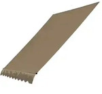 Quick-star - Ersatzdach F&uuml;r Klemmmarkisen 300x130cm Beige Sonnensegel Ersatzbezug