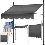Klemmmarkise Mit Handkurbel Balkon Balkonmarkise Ohne Bohren Uv-best&auml;ndig