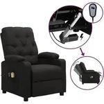 Massagesessel Elektrisch Schwarz Stoff Vidaxl