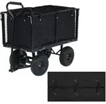 Vidaxl Garden Cart Liner Black 81x41x40 Cm Fabric