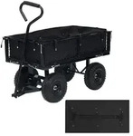 Vidaxl Garden Cart Liner Black 81x41x21 Cm Fabric
