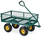 Handwagen, Praktischer Bollerwagen F&uuml;r Den Garten, Luftbereifung, Klappbare