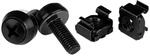 Startech M6 X 12mm Schrauben Und K&auml;figmuttern Schwarz Pack 50