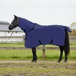 Vidaxl Horse Blanket Navy Blue 145 Cm Polyester Fleece