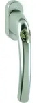 Hoppe&reg; Fenstergriff Abschlie&szlig;bar T&ocirc;ky&ocirc; 0710s/u26, Mit Schrauben, Aluminium,