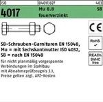 Sechskantschraube Iso 4017 Vg M.mutter M 12 X 55 8.8 Feuerverzinkt