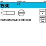 Flachkopfschraube Iso 1580 M.schlitz M 2 X 6 A 4