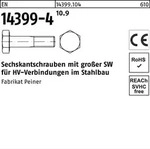 Peiner - En 14399-4 Sechskant-schaftschraube M30x155 Stahl 10.9 Blank