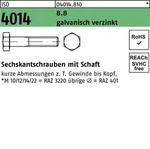 Sechskantschraube Iso 4014 M.schaft M 6 X 65 8.8 Galvanisch Verzinkt