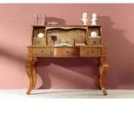 Massivmoebel24 - Schreibtisch Akazie 130x60x112 Honig Lackiert Oxford 0514