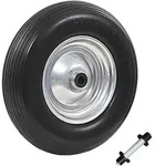Schubkarrenrad Mit Voll-pu-achse 4.00-8 390 Mm Vidaxl