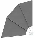 Balkon Sichtschutz 140 X 140 Cm Polyester Hellgrau Vidaxl