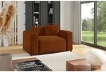 Sessel Designersessel Megan In Stoff Poso Rostbraun
