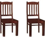 Oxford Stuhl 16 Lehne Mit Muster 2er Set 45x46x97 Akazie Nougat