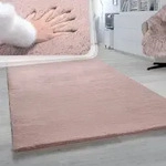 Paco Home Hochflor Teppich F&uuml;r Wohnzimmer Softes Kaninchenfell Imitat Kunstfell In